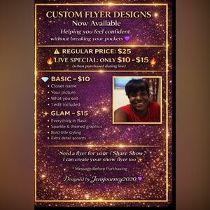 Custom Flyer Design Service 🚨 FIRST 15 days deals only 2/10-2/25 $15 reg $25